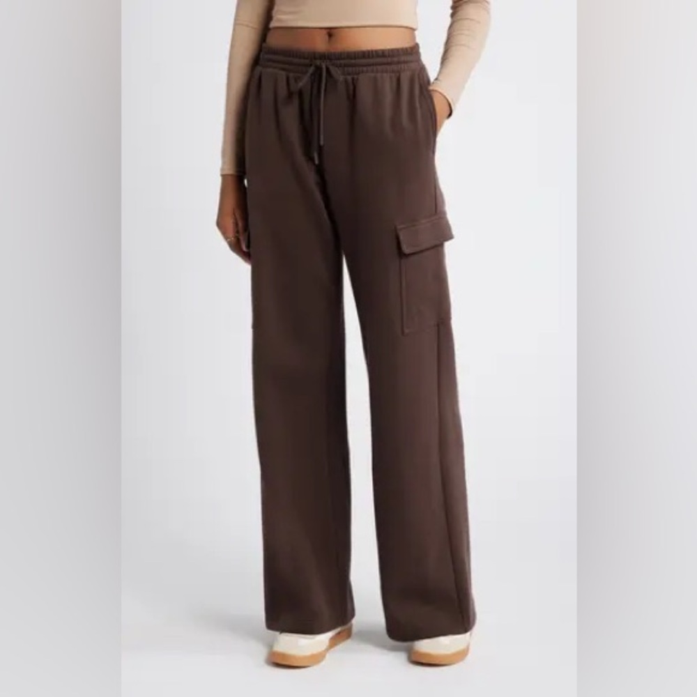 BP. Brown Cargo Sweat Pants
